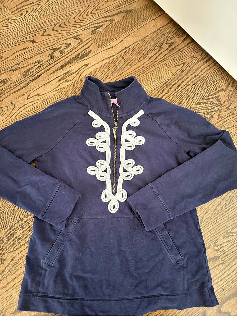 Lilly Pulitzer Skipper Quarter Zip Embroidered Pullover